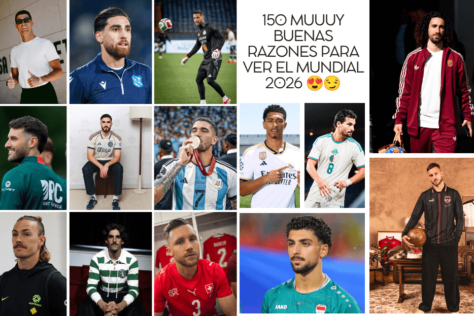 Futbolistas más guapos del mundial 2026